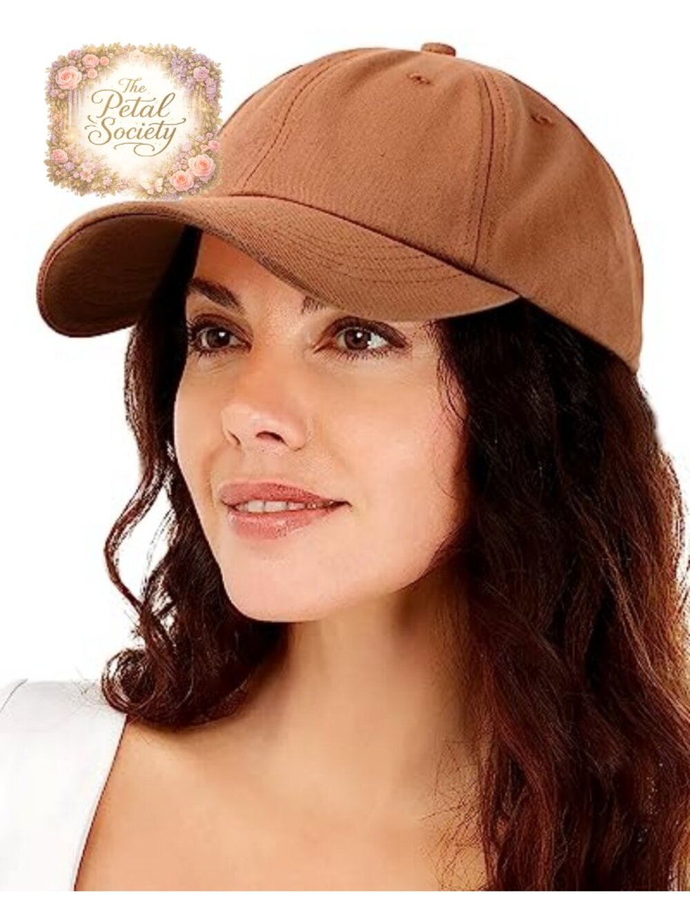 Satin Lined Baseball Cap Cotton Adjustable Dad Hat Hair Protection